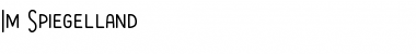 Download Im Spiegelland Font Download Im Spiegelland Font