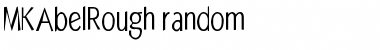 Download MKAbelRough-random Font Download MKAbelRough-random Font