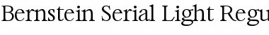 Download Bernstein-Serial-Light Font Download Bernstein-Serial-Light Font