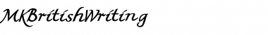 Download MKBritishWriting Font Download MKBritishWriting Font