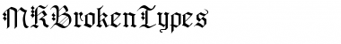 Download MKBrokenTypes Font Download MKBrokenTypes Font
