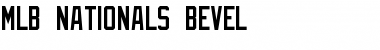 Download MLB Nationals Bevel Font Download MLB Nationals Bevel Font