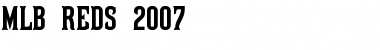 Download MLB Reds 2007 Font Download MLB Reds 2007 Font