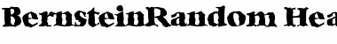Download BernsteinRandom-Heavy Font Download BernsteinRandom-Heavy Font