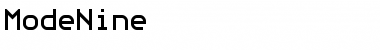 Download ModeNine Font Download ModeNine Font