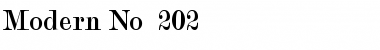 Download Modern No. 202 Font Download Modern No. 202 Font