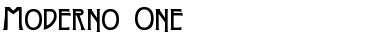 Download Moderno One Font Download Moderno One Font