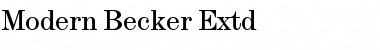 Download Modern Becker Extd Font Download Modern Becker Extd Font