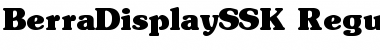 Download BerraDisplaySSK Font Download BerraDisplaySSK Font
