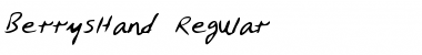 Download BerrysHand Font Download BerrysHand Font