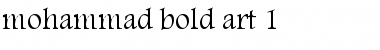 Download mohammad bold art 1 Font Download mohammad bold art 1 Font