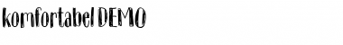 Download Komfortabel DEMO Font Download Komfortabel DEMO Font