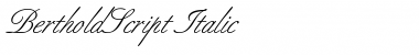 Download BertholdScript Font Download BertholdScript Font