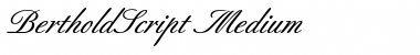Download BertholdScript-Medium Font Download BertholdScript-Medium Font