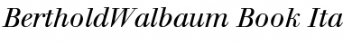 Download BertholdWalbaum-Book Font Download BertholdWalbaum-Book Font