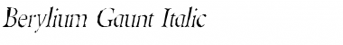 Download Berylium Gaunt Font Download Berylium Gaunt Font