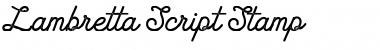 Download Lambretta Script Stamp Font Download Lambretta Script Stamp Font
