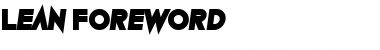 Download Lean Foreword Font Download Lean Foreword Font