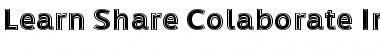 Download Learn Share Colaborate Inout Font Download Learn Share Colaborate Inout Font