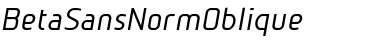 Download BetaSansNormOblique Font Download BetaSansNormOblique Font