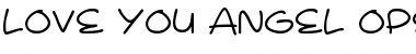Download Love You Angel Font Download Love You Angel Font