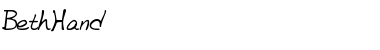 Download BethHand Font Download BethHand Font
