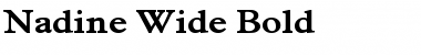 Download Nadine Wide Font Download Nadine Wide Font