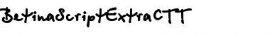 Download BetinaScriptExtraCTT Font Download BetinaScriptExtraCTT Font