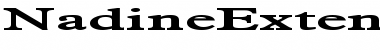 Download NadineExtended Font Download NadineExtended Font