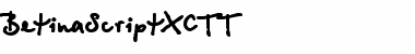 Download BetinaScriptXCTT Font Download BetinaScriptXCTT Font