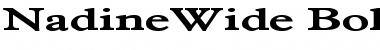 Download NadineWide Font Download NadineWide Font