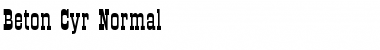 Download Beton Cyr Font Download Beton Cyr Font