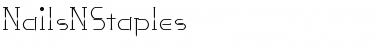 Download NailsNStaples Font Download NailsNStaples Font