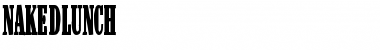 Download NakedLunch Font Download NakedLunch Font