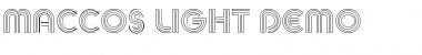 Download MACCOS LIGHT Demo Font Download MACCOS LIGHT Demo Font