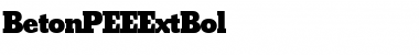 Download BetonPEEExtBol Font Download BetonPEEExtBol Font