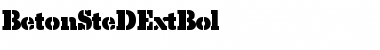 Download BetonSteDExtBol Font Download BetonSteDExtBol Font