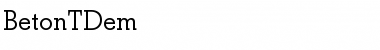 Download BetonTDem Font Download BetonTDem Font