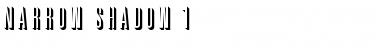Download Narrow Shadow 1 Font Download Narrow Shadow 1 Font