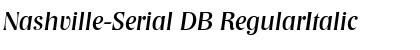 Download Nashville-Serial DB Font Download Nashville-Serial DB Font
