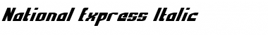 Download National Express Italic Font Download National Express Italic Font