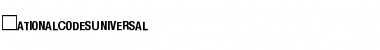Download NationalCodesUniversal Font Download NationalCodesUniversal Font