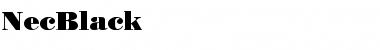 Download NecBlack Font Download NecBlack Font
