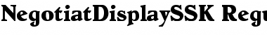 Download NegotiatDisplaySSK Font Download NegotiatDisplaySSK Font