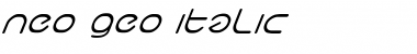 Download neo-geo italic Font Download neo-geo italic Font