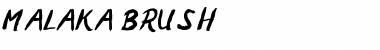 Download MALAKA BRUSH Font Download MALAKA BRUSH Font
