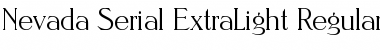 Download Nevada-Serial-ExtraLight Font Download Nevada-Serial-ExtraLight Font
