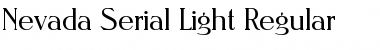 Download Nevada-Serial-Light Font Download Nevada-Serial-Light Font