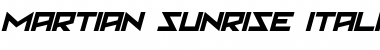 Download Martian Sunrise Font Download Martian Sunrise Font