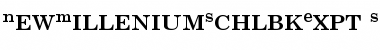 Download NewMilleniumSchlbkExpt Font Download NewMilleniumSchlbkExpt Font